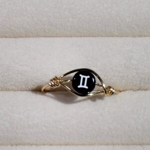 Gemini Zodiac Sign Ring | Adjustable Ring | Zodiac Ring | Gemini